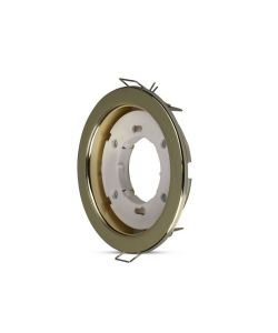 Portafaretto LED da Incasso Rotondo GX53 Colore Oro