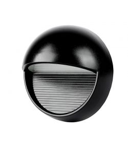 Faretto LED Segnapasso Rotondo Montaggio a Plafone 3W Colore Nero 4000K IP65