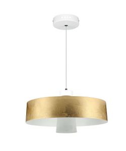 Lampadario LED a Scodella in Metallo 7W Colore Oro 3000K