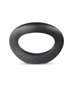 Lampada LED da Muro Arrotondata 10W 110LM/W Colore Nero 3000K IP20