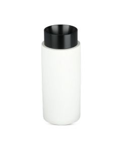 Portafaretto LED Montaggio a Plafone GU10 e GU5.3 (MR16) Corpo in Gesso Bianco e Metallo Nero Opaco