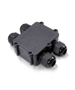Scatola di Derivazione con 4 Terminali 8-12mm Colore Nero IP68