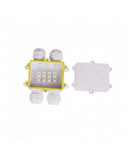 Scatola di Derivazione con 4 Terminali 8-12mm Colore Bianco IP68