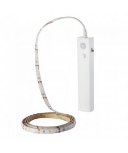 Strip LED SMD2835 2,4W 1m 30 LED/m 6V a Batteria con Sensore di movimento 3000K IP65