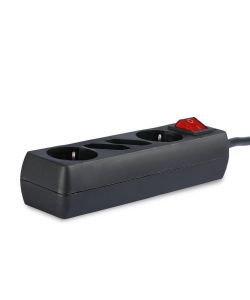 Multipresa con Cavo 1,5mt 4 Prese 2 10A 2P + Shuko 2 10A e Interruttore Luminoso Spina Shuko Colore Bianco