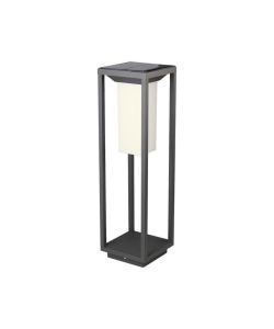 Paletto LED 2W Chip Samsung  Solare da Muro Esterno Rettangolare Sensore di Movimento Crepuscolare e Modalit� di Luminosit� Costante 3000K