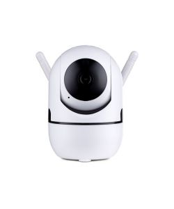Camera di Videosorveglianza Interno IP WiFi PTZ 2MP 1080px Visione Notturna Sensore Movimento Autotrack 2 Canali Audio SD 64Gb