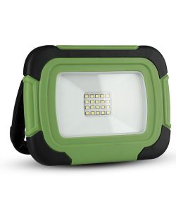 Faro LED Chip Samsung 10W Ricaricabile con USB Colore Nero e Verde 6400K IP44