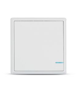 Interruttore Wireless ad un Tasto con Sensore Colore Bianco IP54
