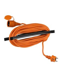 Cavo Prolunga 3G 1.5MM x 15M 16A Colore Anrancio e Nero IP44