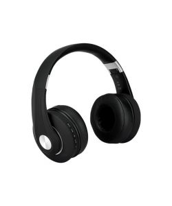 Cuffia Senza Fili Bluetooth con Testa Regolabile 500mAh Colore Nero con Custodia