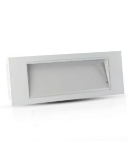 Lampada LED Chip Samsung di Emergenza 3,8W 20LED Montaggio a Incasso/Plafone e Modalit� SA/SE 12h di Ricarica 6000K IP20