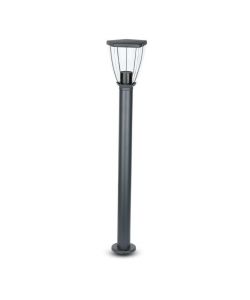 Piantana LED da Giardino con Portalampada E27 (max 40W) in Acciaio Inossidabile h: 800mm Colore Nero IP44