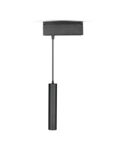 Faretto LED COB da Binario Magnetico a Sospensione 15W 24V UGR<19 Colore Nero 4000K IP20 CRI>90