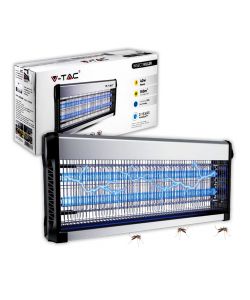 V-TAC Zanzariera Elettrica Antizanzare 40W 150mq con Tubi UV 2x20W