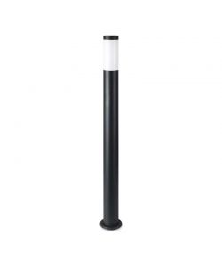 Lampada LED da Giardino 110cm con Portalampada E27 (max 60W) in Acciaio Inossidabile Nero IP44