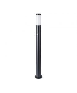 Lampada LED da Giardino 110cm con Portalampada E27 (max 60W) in Acciaio Inossidabile Nero Con Sensore PIR IP44
