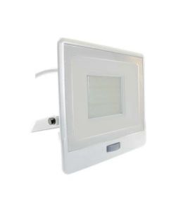 Faro LED Chip Samsung 50W con Sensore PIR Cavo 1m Colore Bianco 6500K IP65