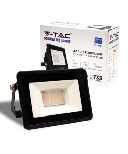 Faro LED Chip Samsung 10W Colore Nero 6500K IP65