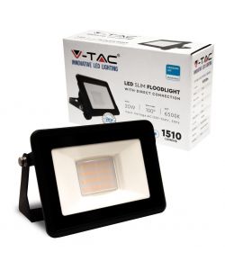 Faro LED Chip Samsung 20W Colore Nero 6500K IP65
