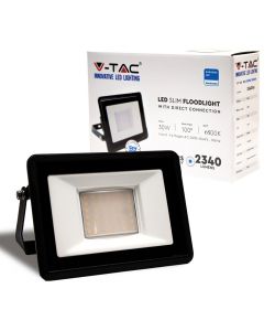 Faro LED Chip Samsung 30W Colore Nero 6500K IP65