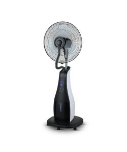 Ventilatore Nebulizzatore LED 80W con 3 Pale da 17' Base Rotonda e Telecomando (Capacit 3.2L)