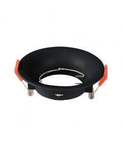 Portafaretto LED da Incasso Rotondo GU10 Colore Nero