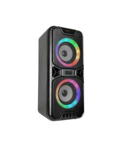 Altoparlante Ricaricabile 2x10W con USB e Scheda TF RGB 2x4Pollici