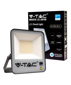 Faro LED SMD Chip Samsung 50W 137LM/W Colore Nero 6500K IP65