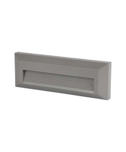 V-TAC Segnapasso Faretto LED Segnapasso Rettangolare Montaggio a Plafone 3W 110LM/W Colore Grigio 3000K IP65
