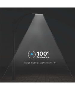 V-TAC Armatura Stradale LED Chip Samsung 150W 110LM/W con Sensore Colore Grigio 6500K IP65