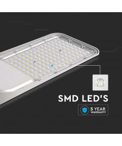 V-TAC Armatura Stradale LED Chip Samsung 150W 110LM/W con Sensore Colore Grigio 6500K IP65