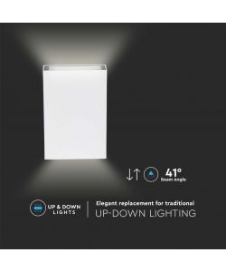 V-TAC Lampada LED da Muro Rettangolare 4W Colore Bianco 6500K IP65