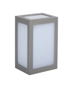 Lampada LED da Muro a Lanterna 12W 110LM/W Colore Grigio 4000K IP65