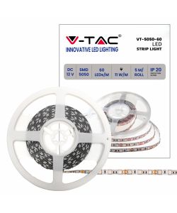 Strip LED SMD5050 11W/m 5m 60 LED/m Giallo 12V IP20 10mm