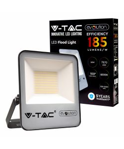 Faro LED Chip Samsung 50W 185LM/W Colore Nero 6400K IP65