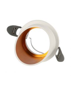 Portafaretto LED da Incasso GU10 Corpo in Alluminio a Cilindro Colore Bianco