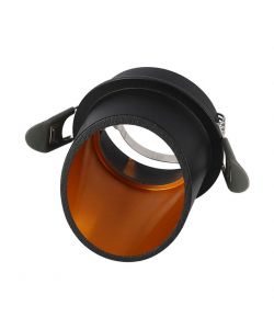 Portafaretto LED da Incasso GU10 Corpo in Alluminio a Cilindro Colore Nero