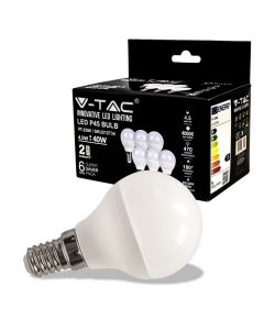 V-TAC Lampadina LED - Bianco Naturale - 45x80mm