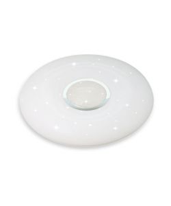 Plafoniera LED Rotonda 40W con Telecomando Cambia Colore 3 in 1 Effetto Stellato d: 350mm h: 70mm Dimmerabile