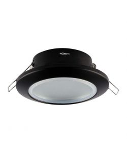 Portafaretto LED da Incasso Rotondo GU10 Colore Nero