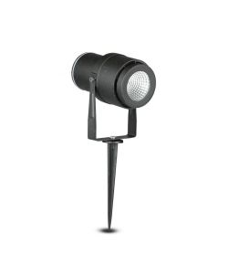 Faretto LED da Giardino 12W con Picchetto Colore Nero 3000K IP65