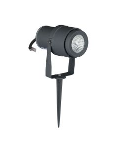 Faretto LED da Giardino 12W con Picchetto Colore Grigio 3000K IP65