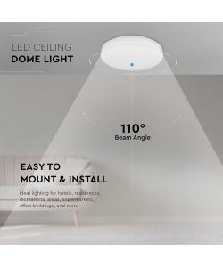 V-TAC Plafoniera LED Chip Samsung Rotonda 15W 120LM/W Colore Bianco 3000K IP44