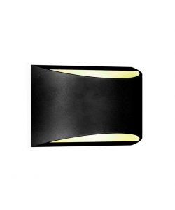 Lampada LED Chip Bridgelux da Muro 10W Doppio Fascio Luminoso Colore Nero 4000K IP54