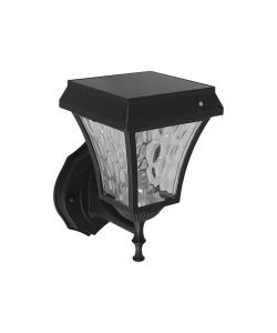 Lampada LED Solare da muro Colore Nero Opaco 3000K+6000K IP65