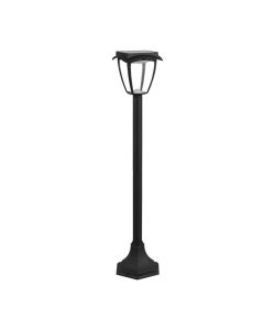 Lampione LED Solari da giardino Colore Nero Opaco 3000K+6000K h: 93cm IP65