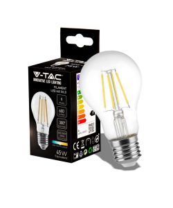 Lampadina LED E27 6W A60 Filamento 4500K