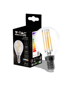 Lampadina LED E14 4W P45 Filamento 3000K