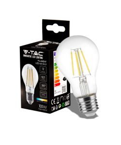 Lampadina LED E27 12W 120LM/W A70 Filamento 4000K
